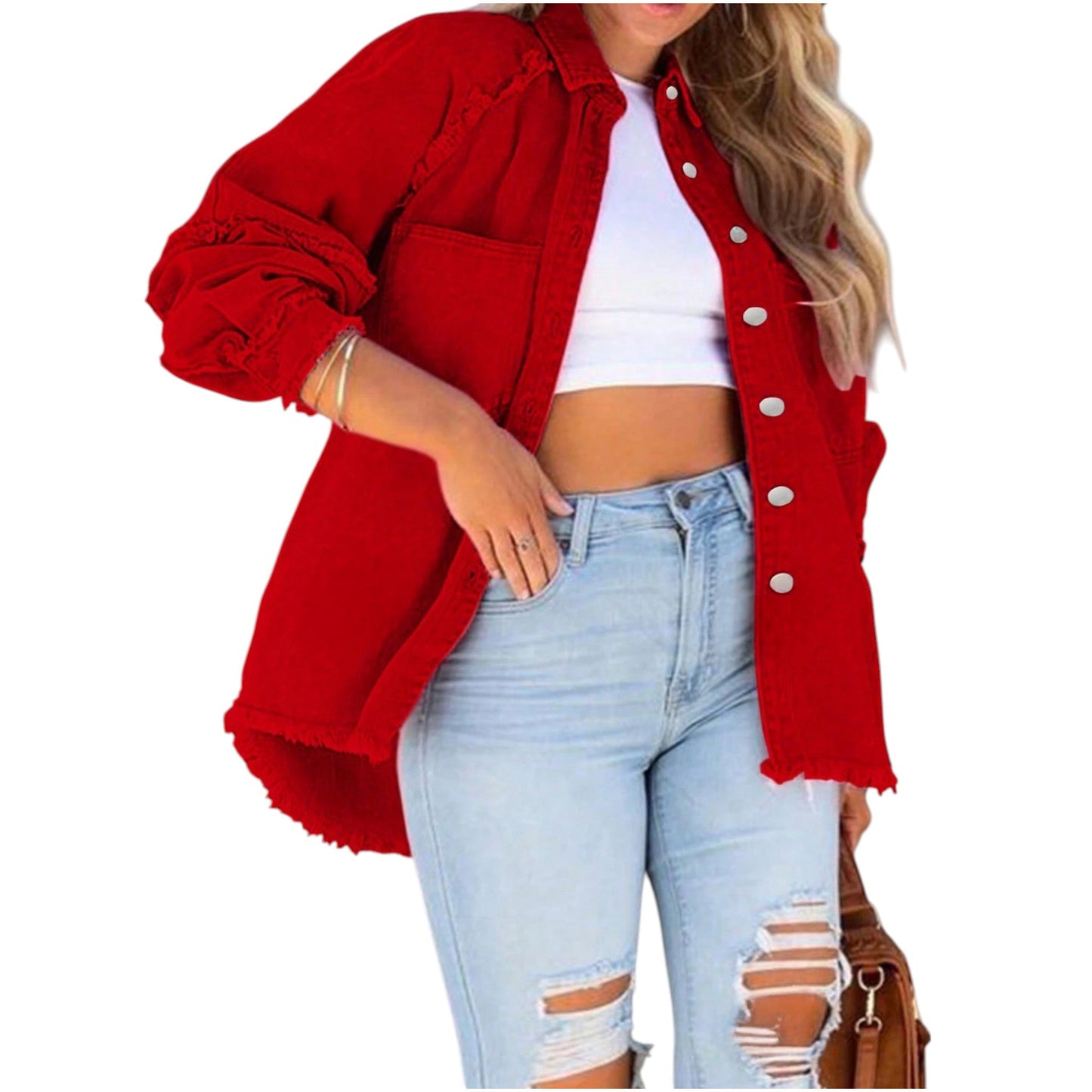 SHE piros rojtos farmerdzseki