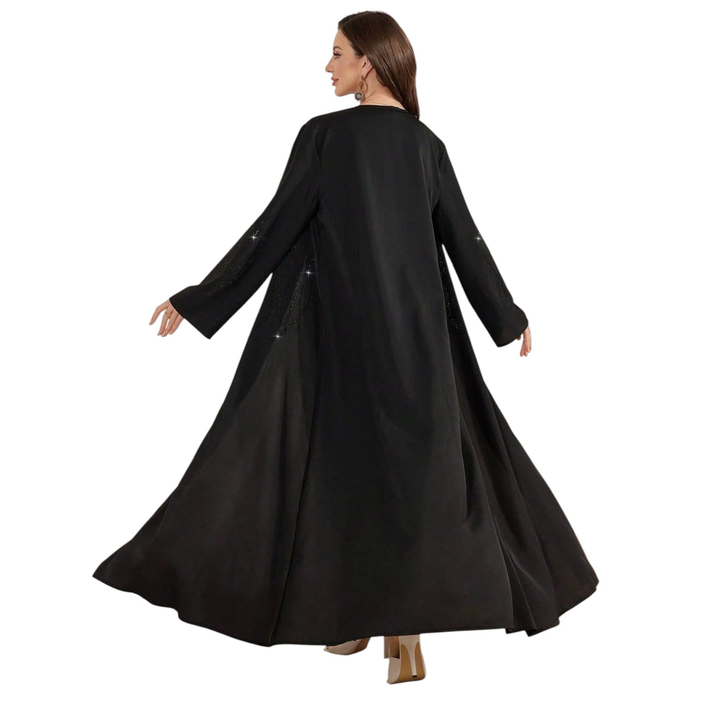 SHE fekete hosszú abaya