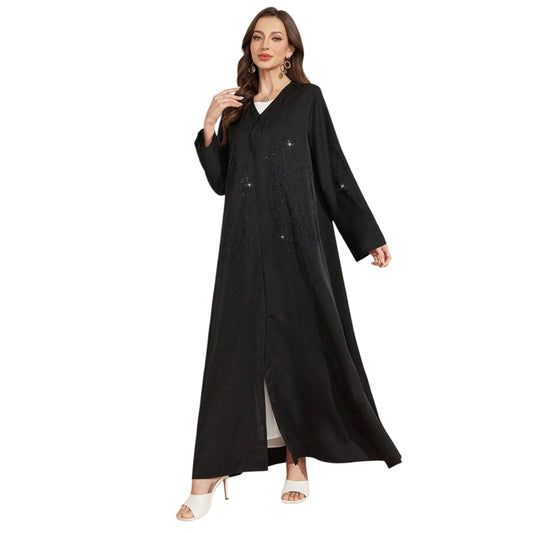 SHE fekete hosszú abaya