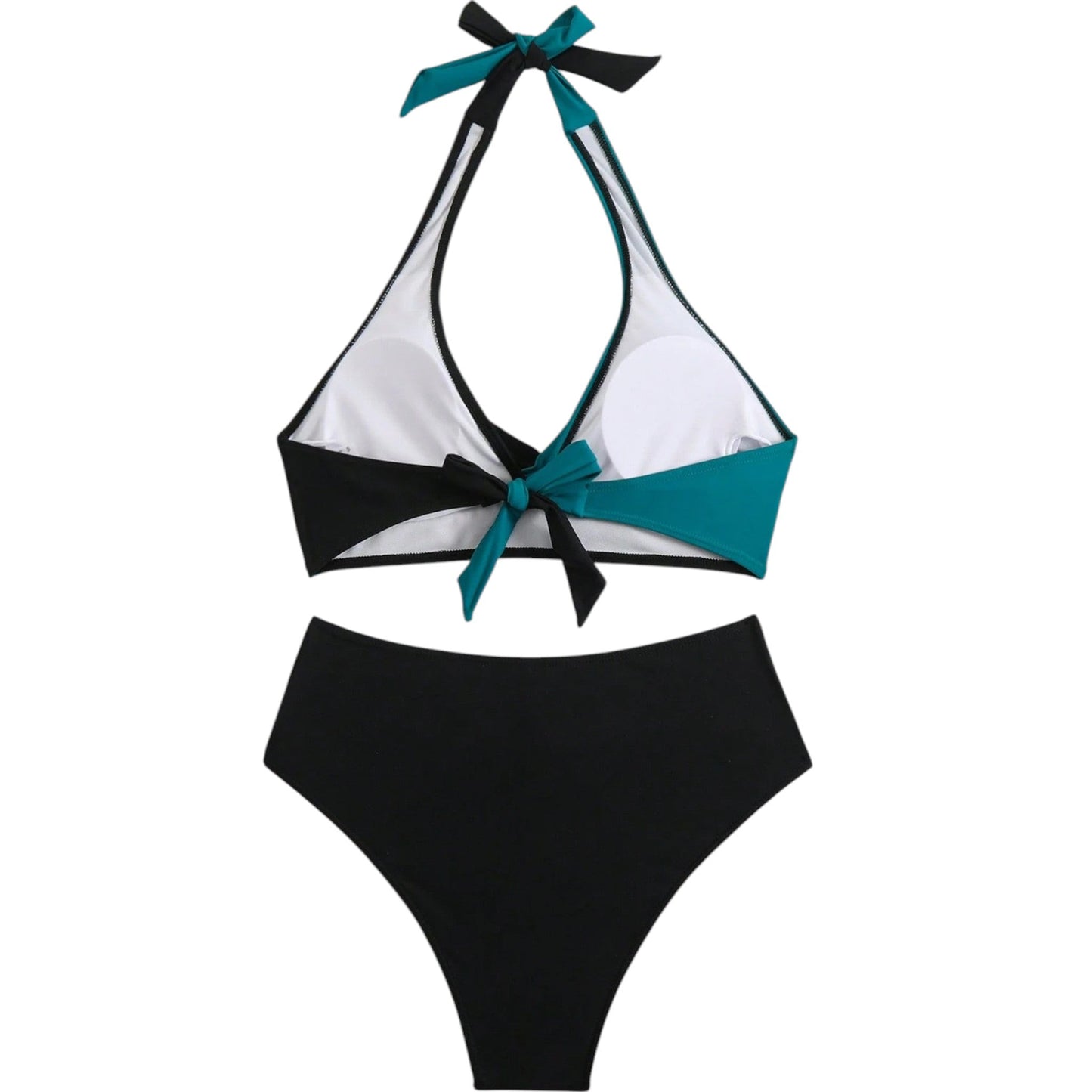 SHE fekete és türkiz bikini