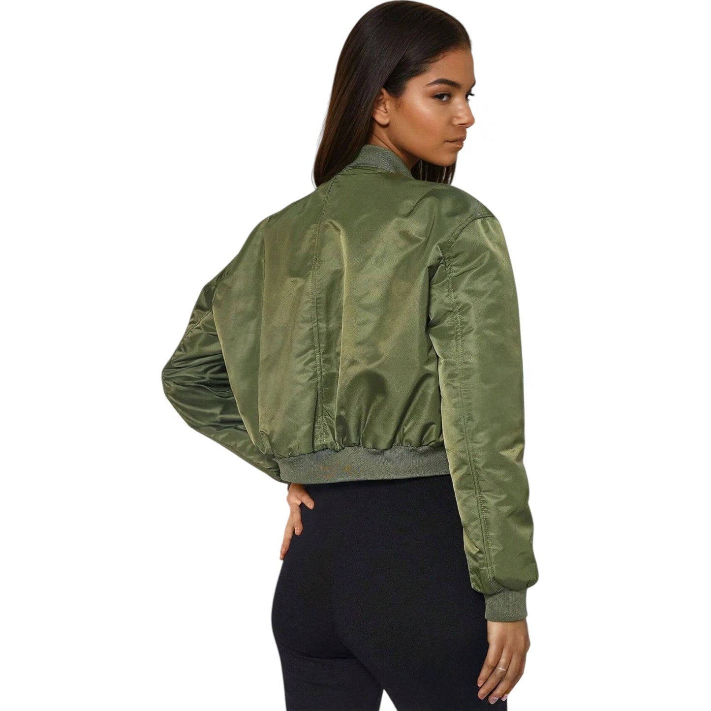 SHE zöld bomber dzseki