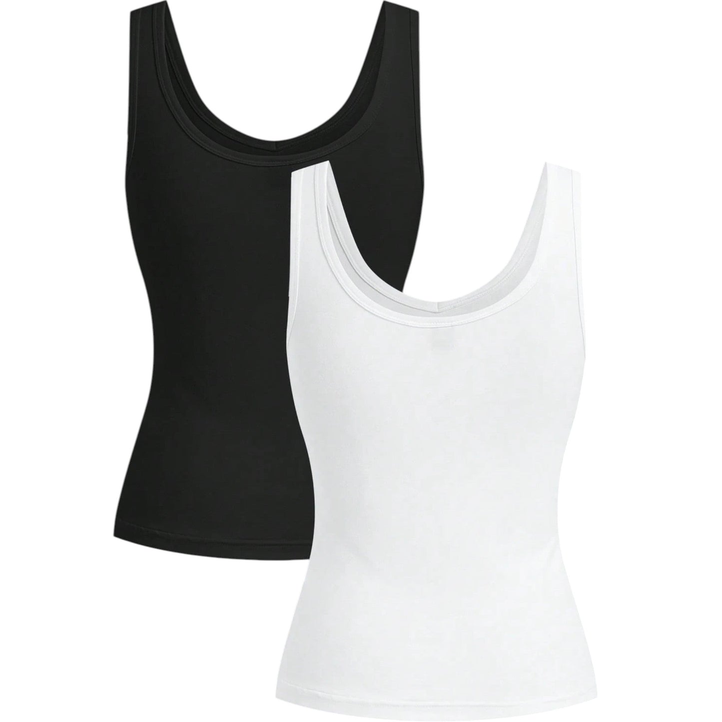 SHE fekete és fehér bordázott atléta