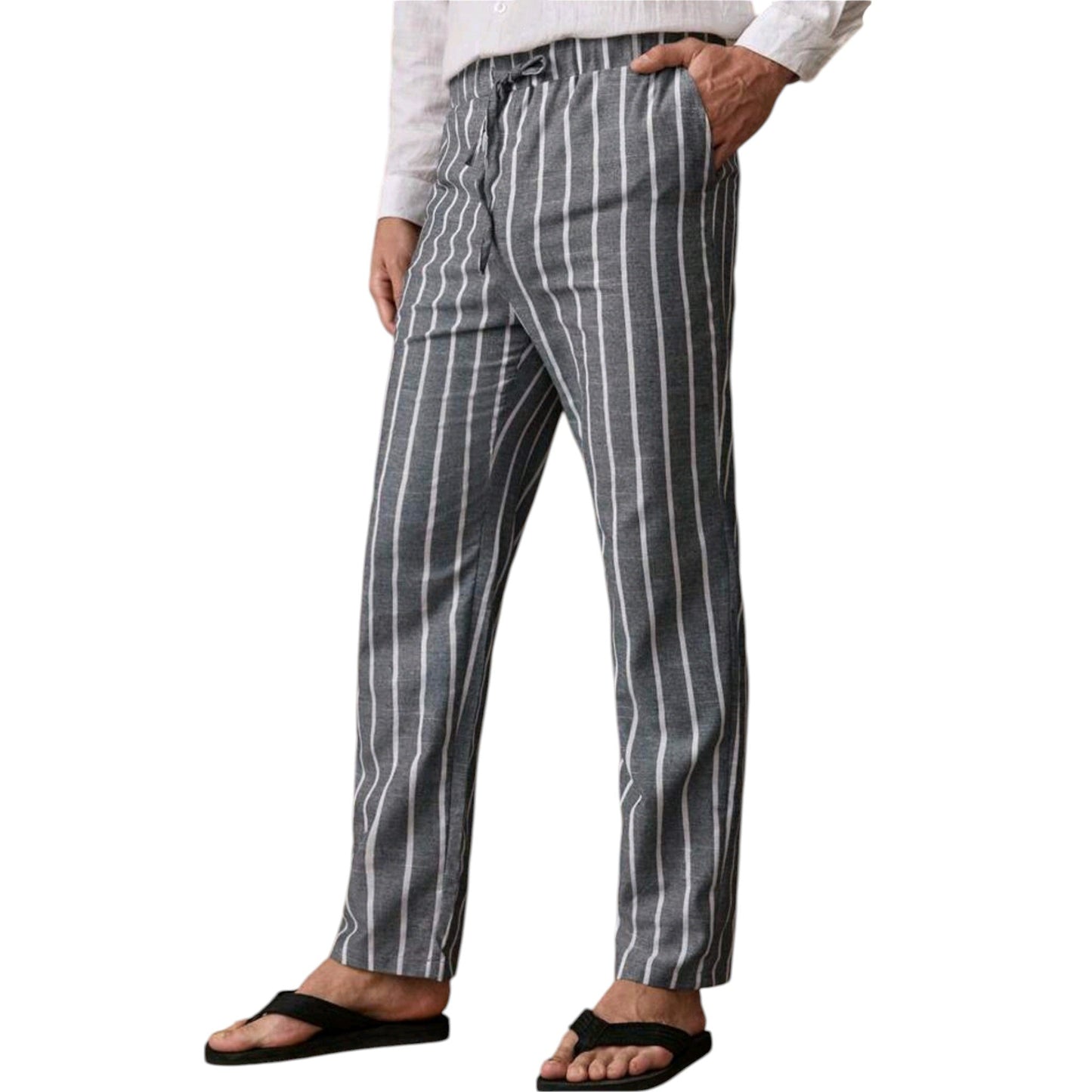 SHE szürke csíkos nadrág