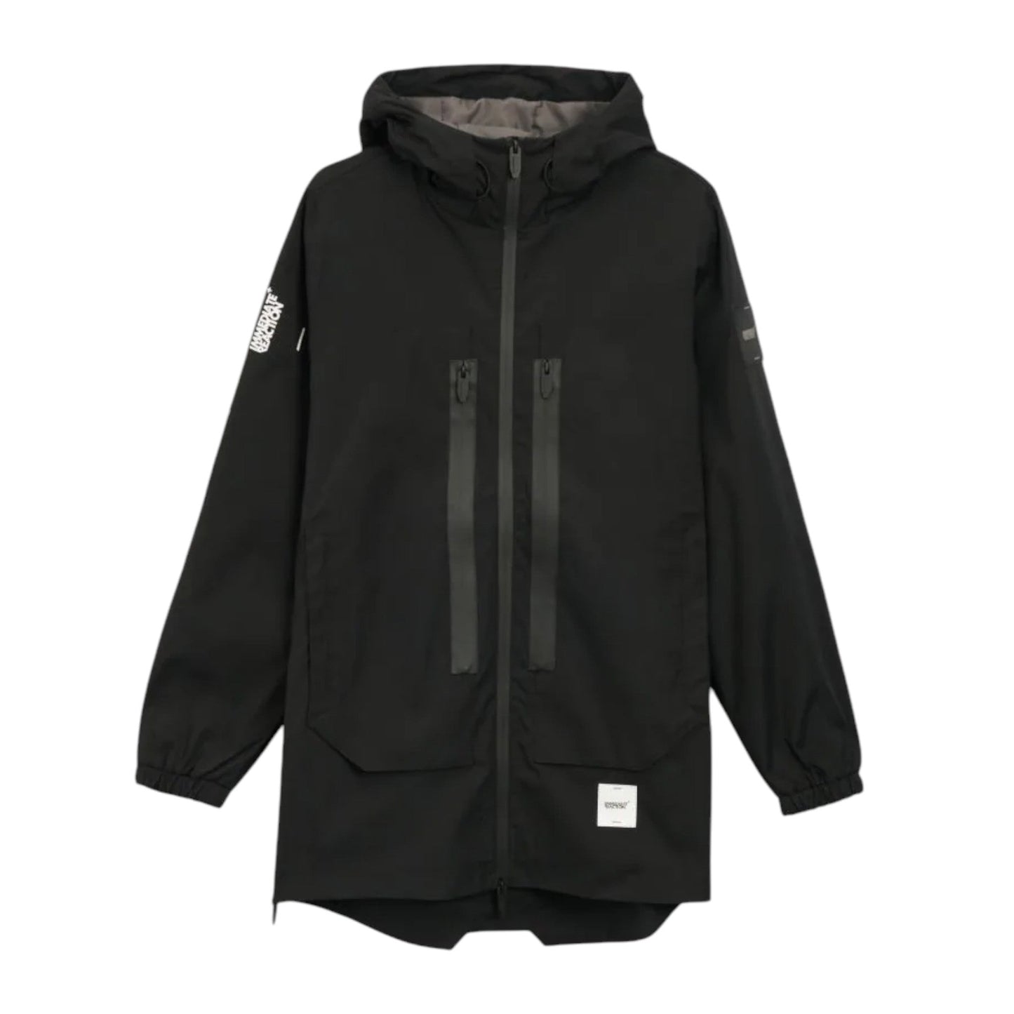 CROPP fekete kapucnis parka