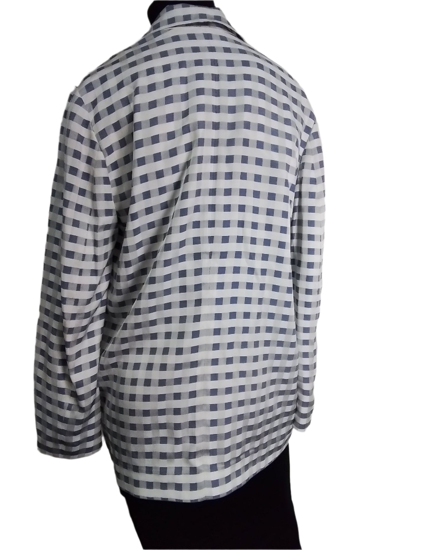 TOMMY HILFIGER kék-fehér kockás blézer