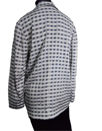 TOMMY HILFIGER kék-fehér kockás blézer