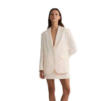RESERVED ekrü oversized blézer