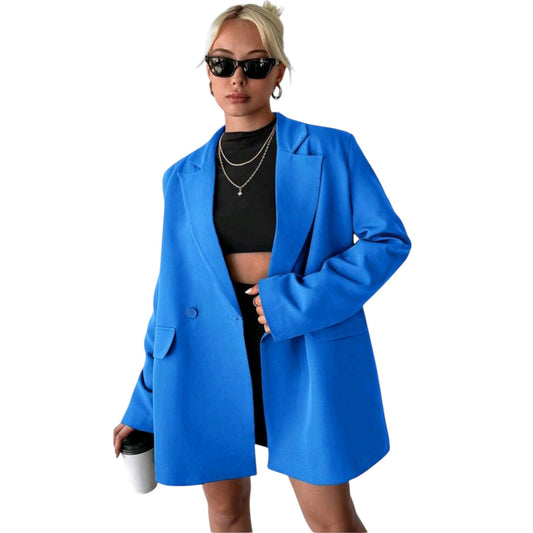 SHE kék oversized blézer