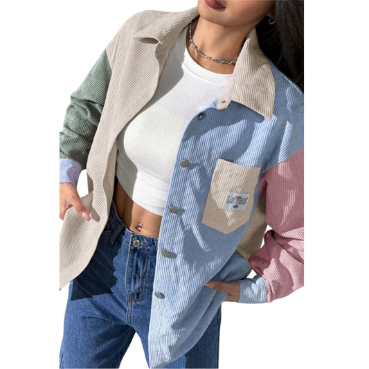 SHE színes patchwork ing