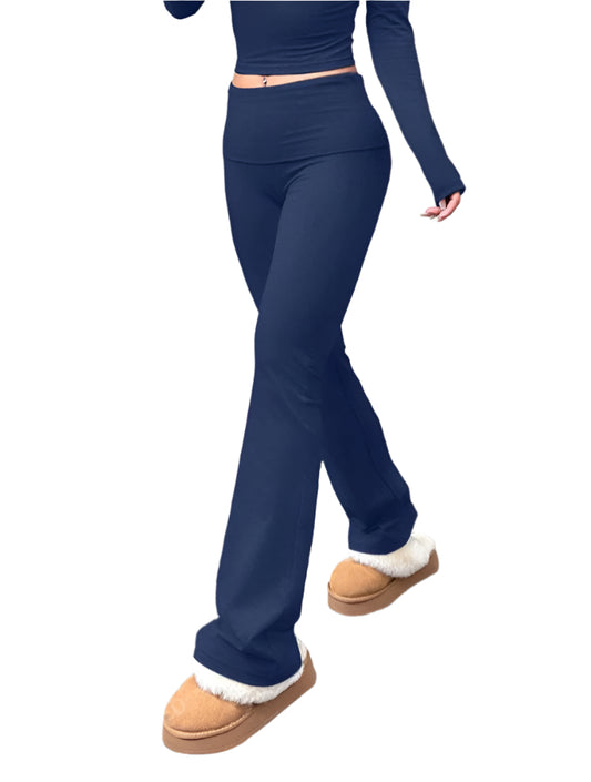 SHE sötétkék trapéz fazonú leggings