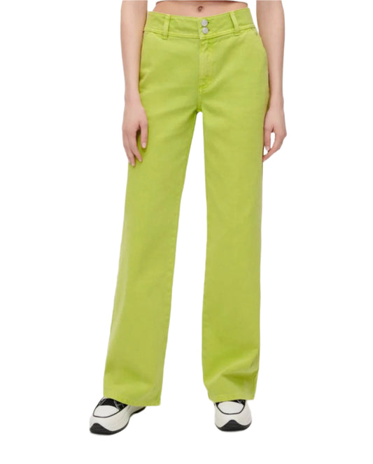 HOUSE BRAND limezöld bő szárú nadrág
