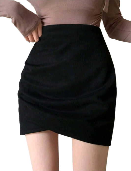 SHE fekete elegáns miniszoknya