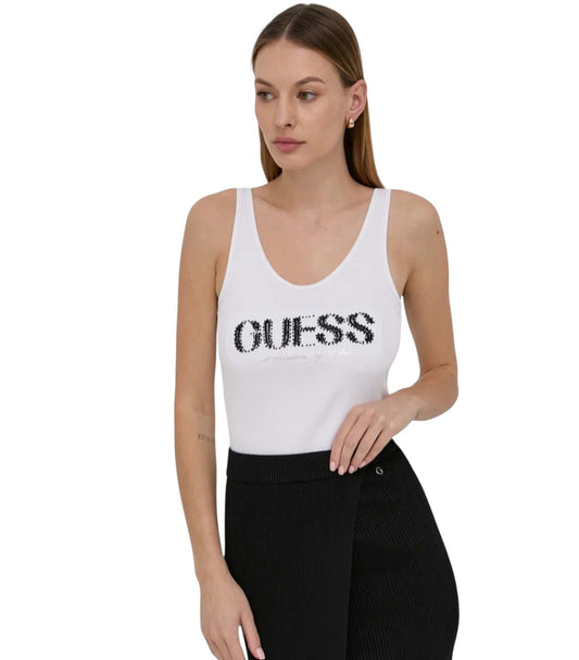 GUESS fehér strasszos trikó