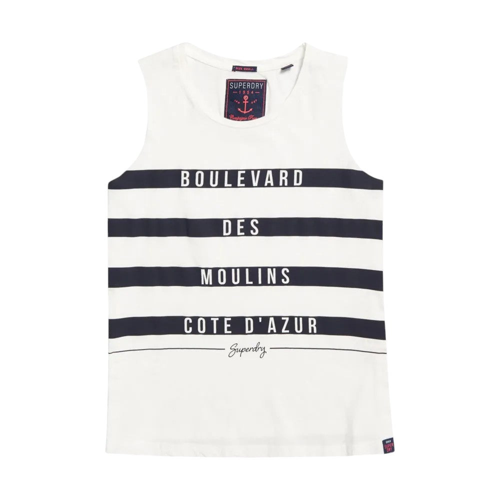 SUPERDRY fehér csíkos trikó