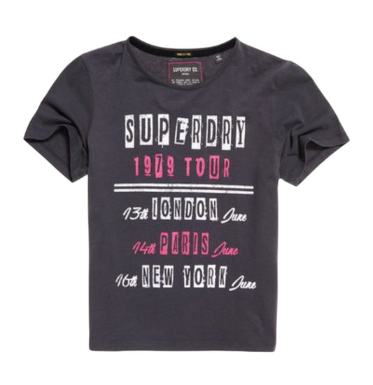 SUPERDRY sötétszürke póló
