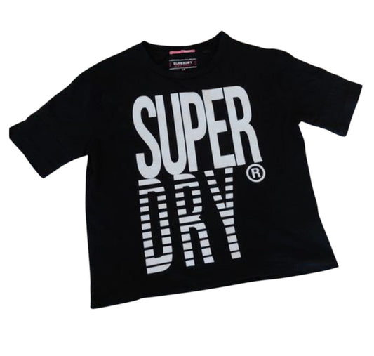 SUPERDRY fekete nagyméretű póló