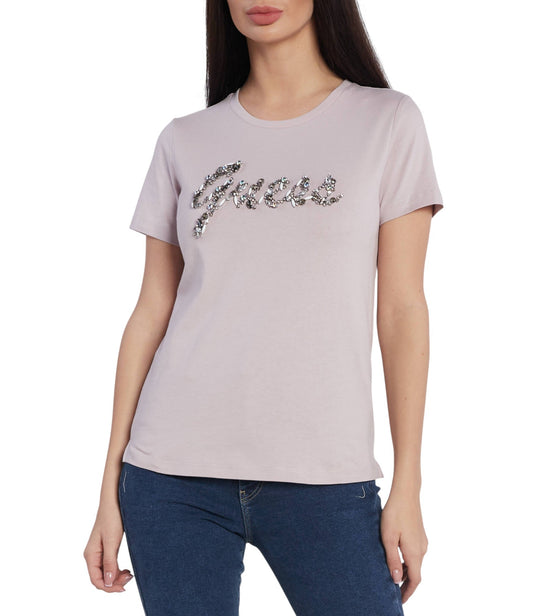 GUESS lila flitteres póló