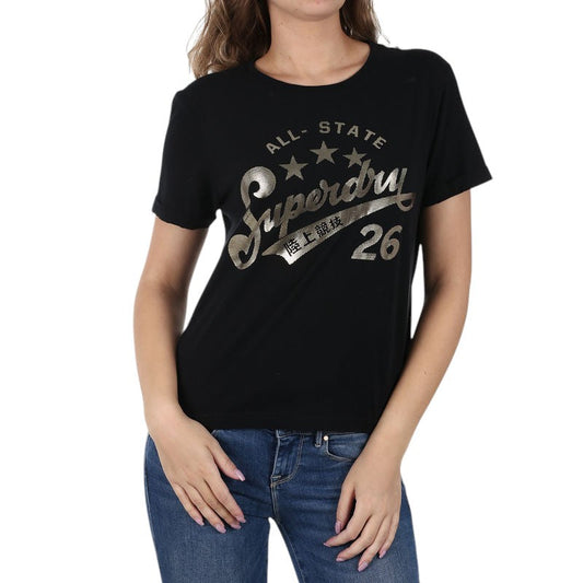 SUPERDRY fekete póló