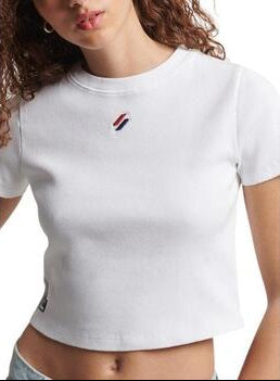 SUPERDRY fehér női crop póló