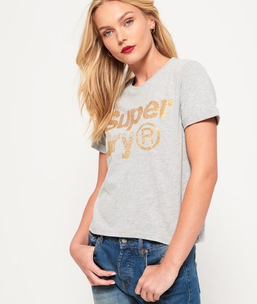 SUPERDRY szürke női póló