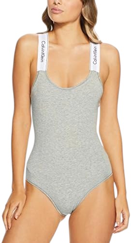 CALVIN KLEIN szürke pántos body