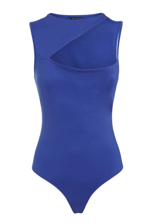 GUESS kék aszimmetrikus kivágott női body