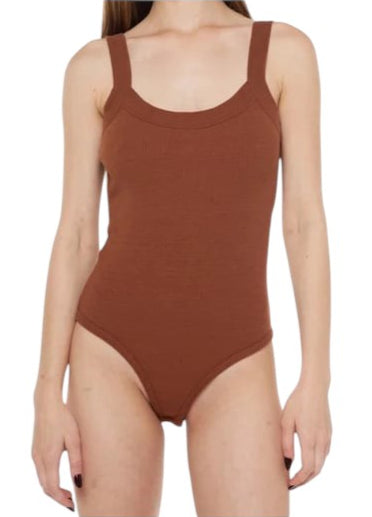 GUESS barna bordázott body