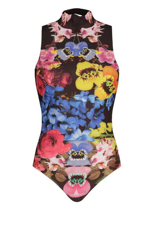 DESIGUAL többszínű virágmintás body