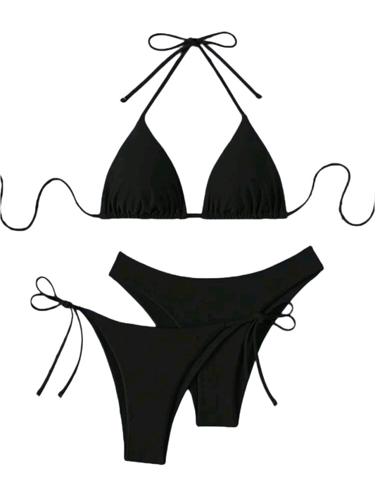 SHE fekete háromszög fazonú bikini