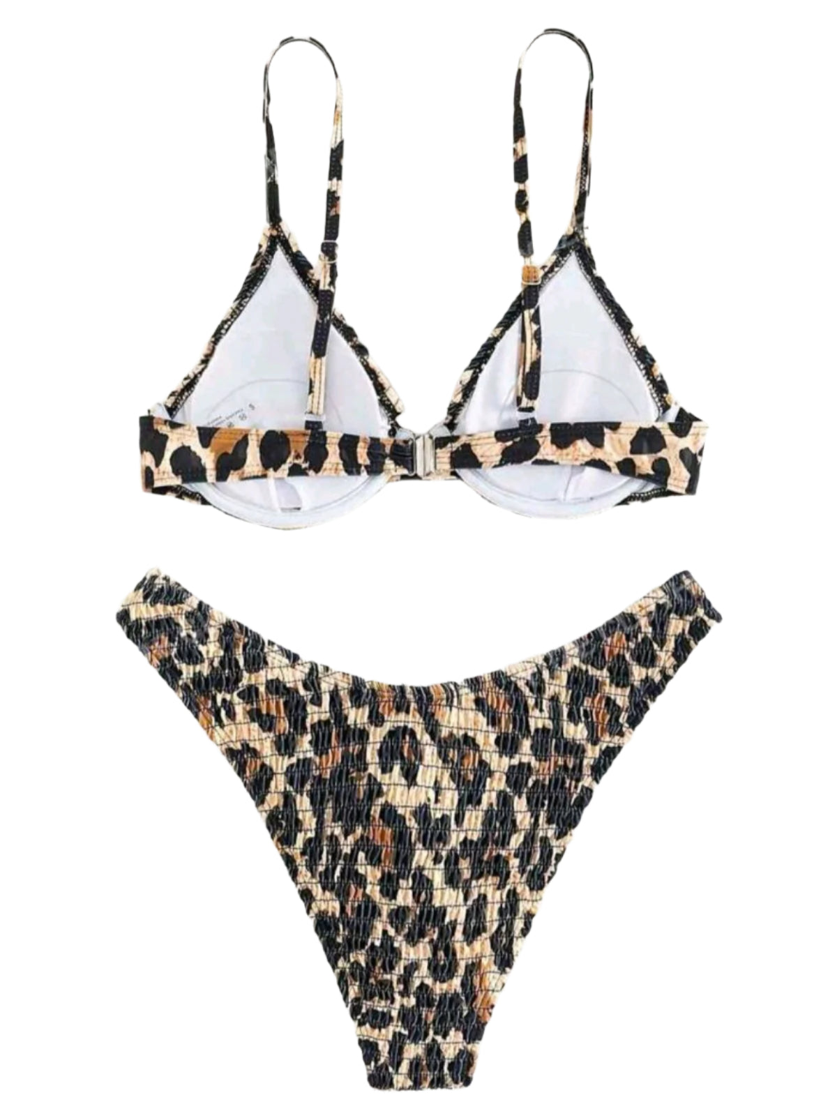 SHE állatmintás smockolt bikini