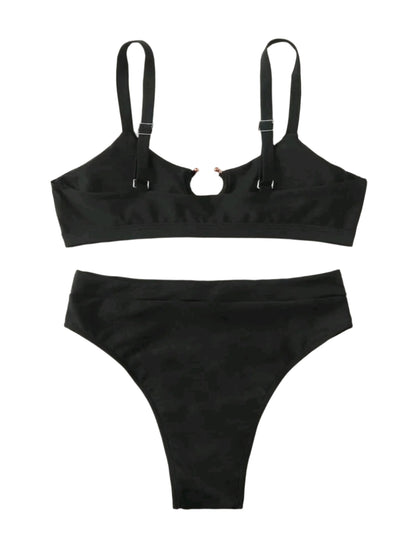 SHE fekete kivágott bikini szett