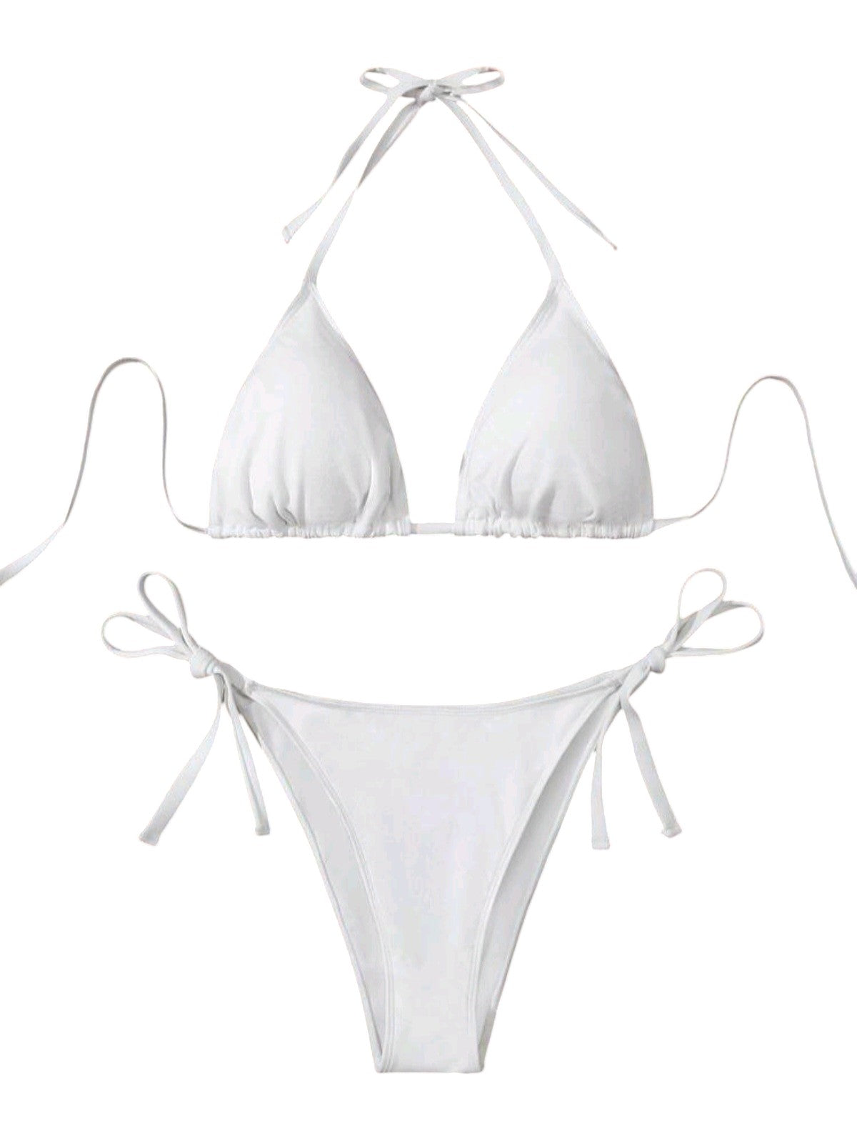 SHE fehér háromszög bikini