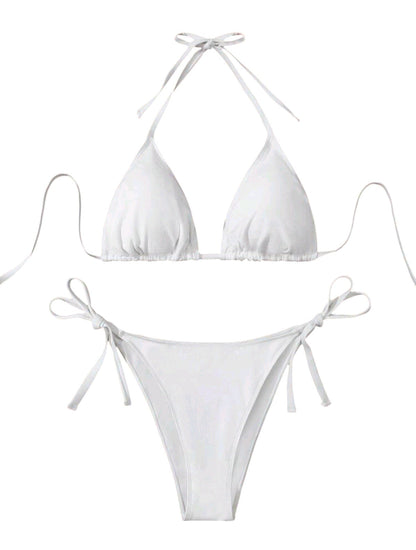 SHE fehér háromszög bikini