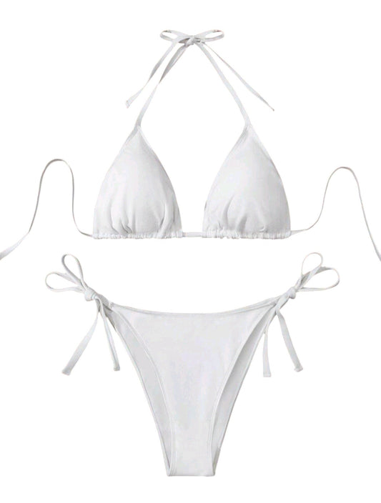 SHE fehér háromszög bikini
