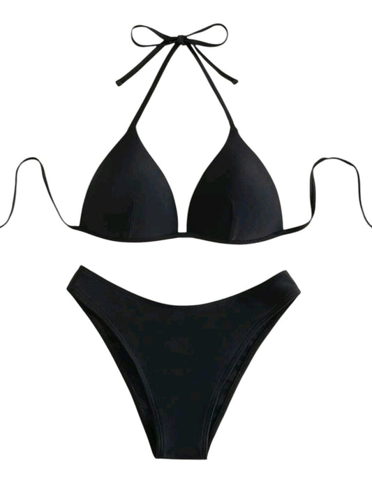 SHE fekete háromszög bikini szett