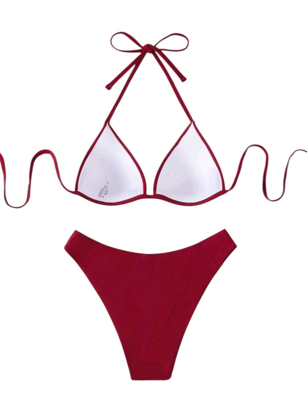 SHE bordó háromszög bikini