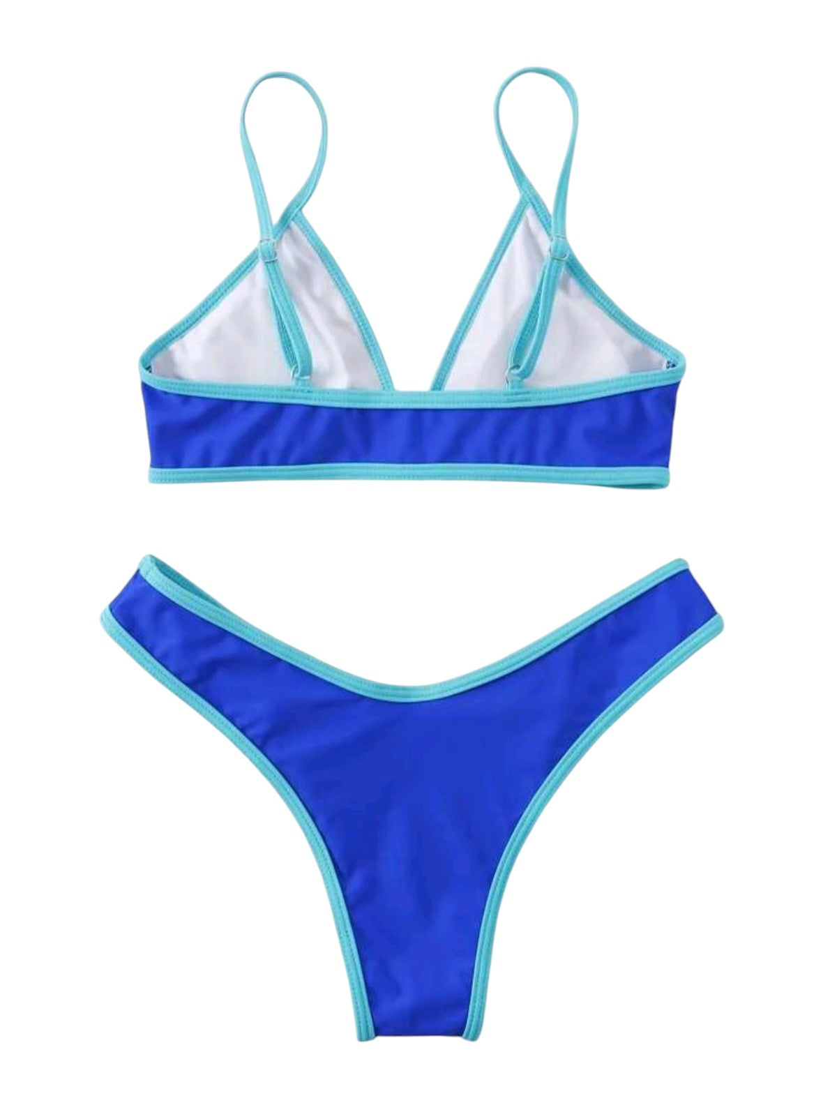 SHE kék kontrasztszélű bikini
