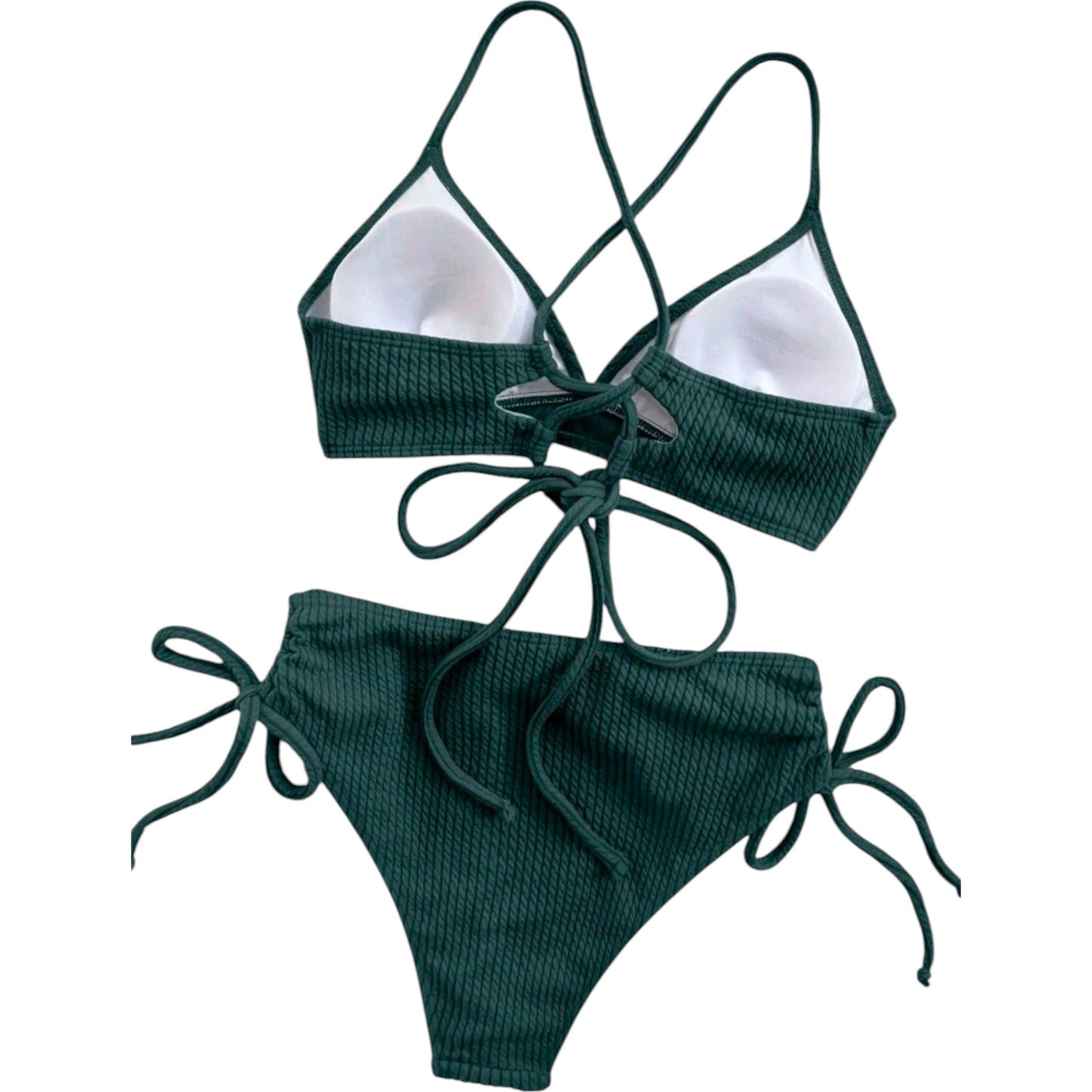 SHE zöld kötött bikini szett