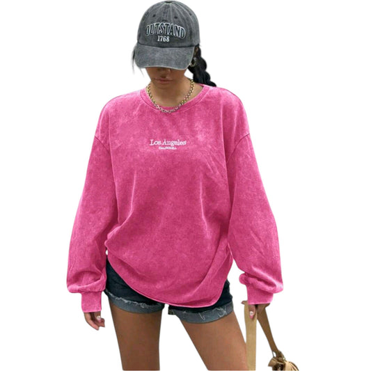 SHE pink "Los Angeles" pulóver