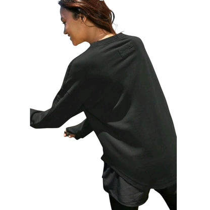 SHE fekete oversize pulóver