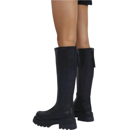 SHE fekete platform csizma