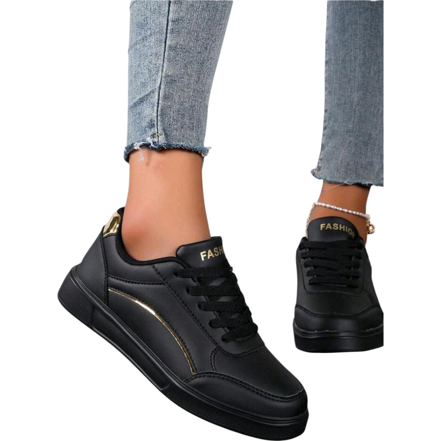 SHE fekete sportcipő