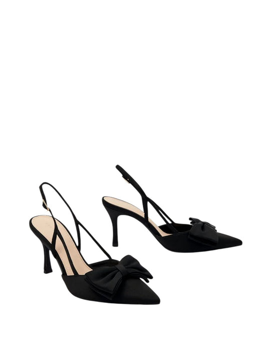 MOHITO SHE fekete masnis slingback körömcipő