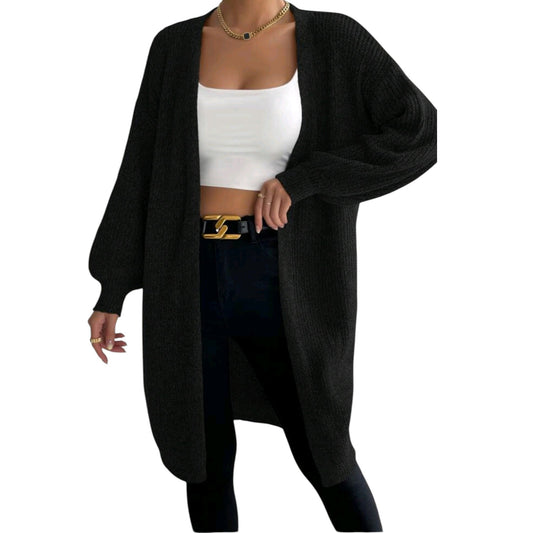 SHE fekete hosszú kardigán