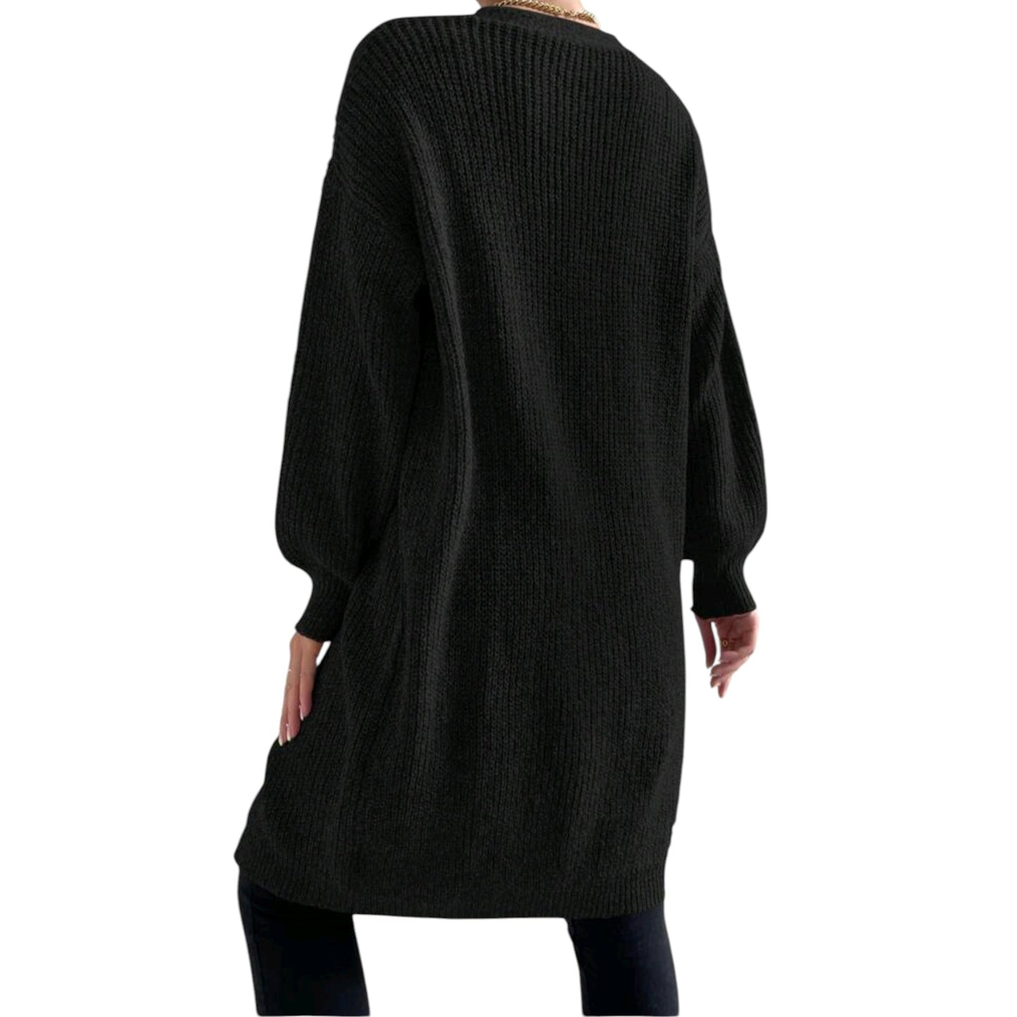 SHE fekete hosszú kardigán