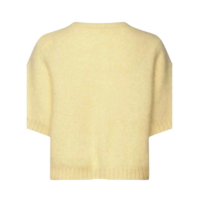 SHE sárga rövid ujjú kötött kardigán