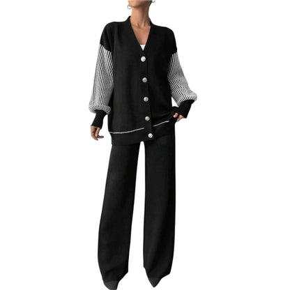 SHE fekete csíkos szett