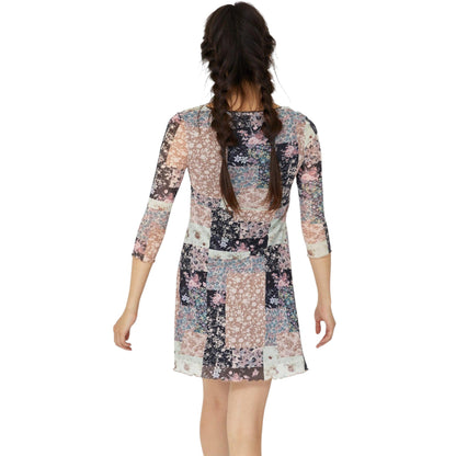 STRADIVARIUS sokszínű mintás mini ruha