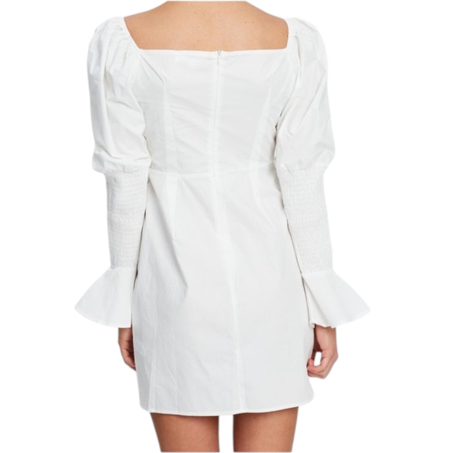 MISSGUIDED fehér mini ruha