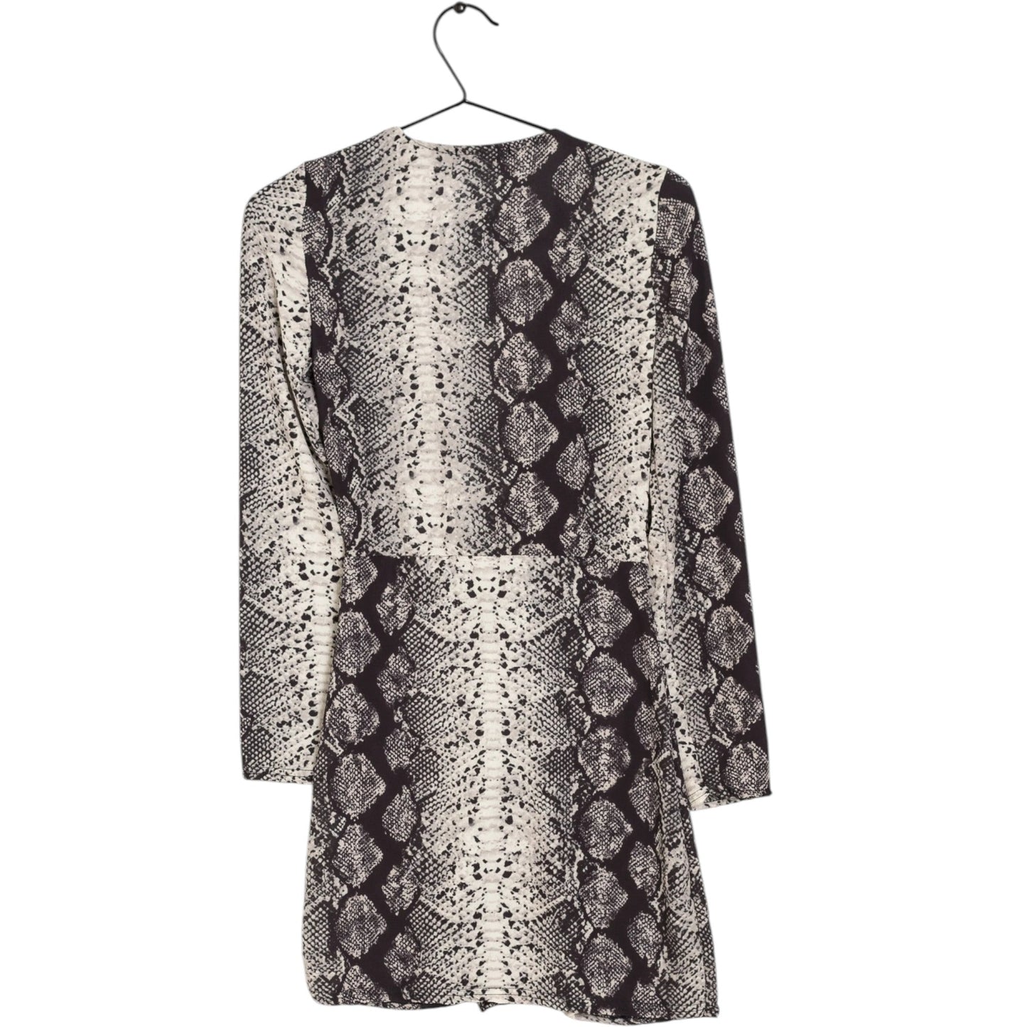 MISSGUIDED fekete mintás mini ruha
